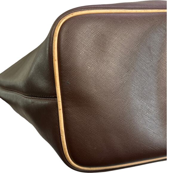 Coach Metro Tote F24341 Brown PVC Leather Trim Shoulder Bag Missing Hangtag - Picture 14 of 16